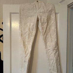 Embroidered White Reiss Jeans
